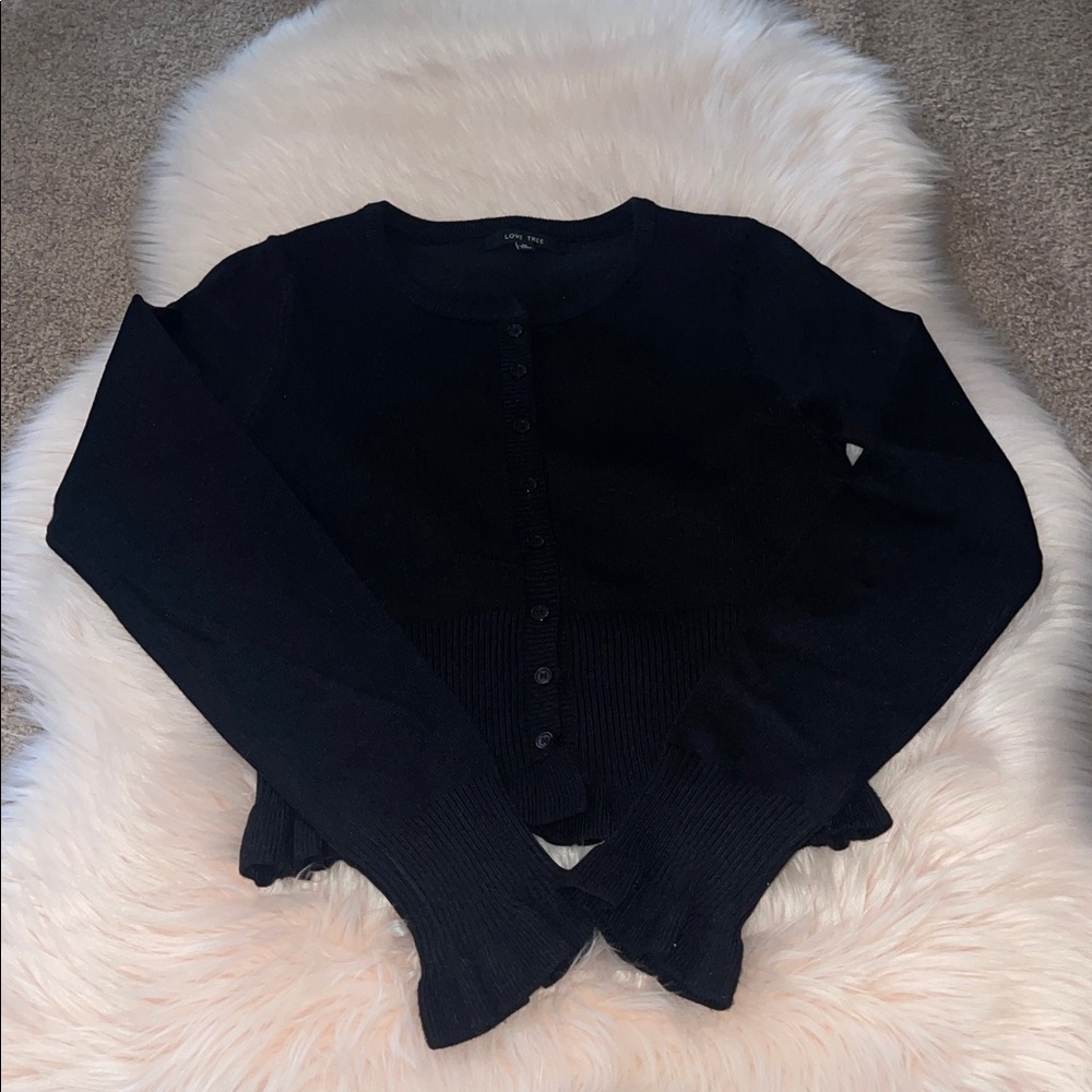 Love Tree Ruffle Cardigan - Picture 2 of 10